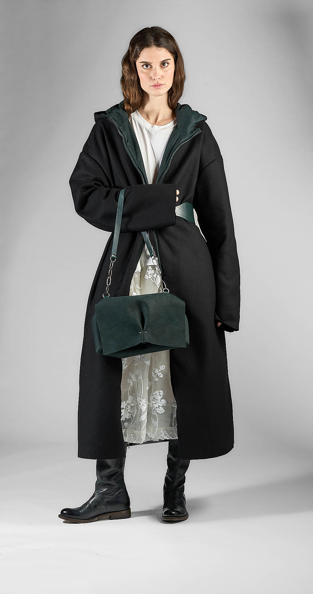 daniele basta leather and silver bags - WEARING